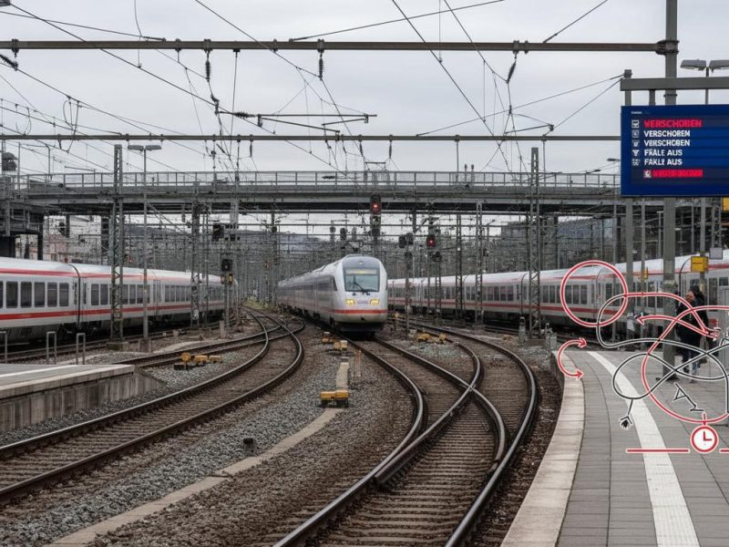 Warum Züge in Deutschland so oft zu spät kommen