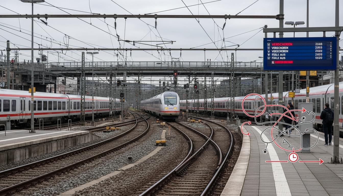 Warum Züge in Deutschland so oft zu spät kommen