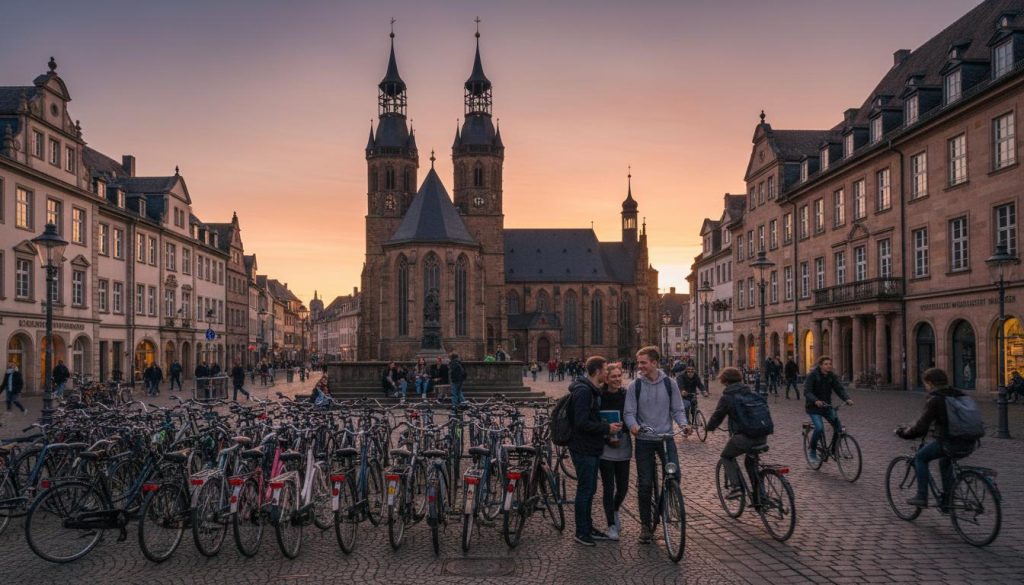 Münster: wie die Stadt auf zwei Rädern und mit jungen Köpfen pulsiert