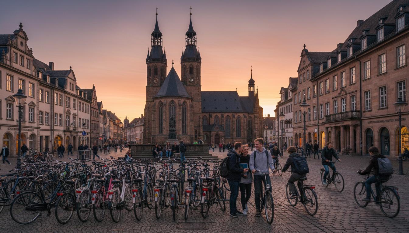 Münster: wie die Stadt auf zwei Rädern und mit jungen Köpfen pulsiert