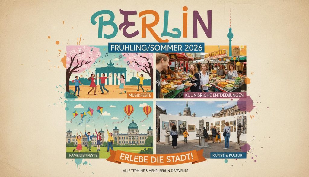 Plakat gestalten: Berlins Feste sichtbar machen im Frühjahr/Sommer 2026