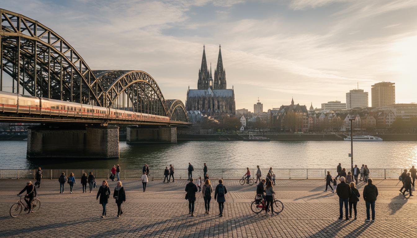 Was kann man an einem Tag in Köln sehen?. spaziergang am Rhein und die Hohenzollernbrücke