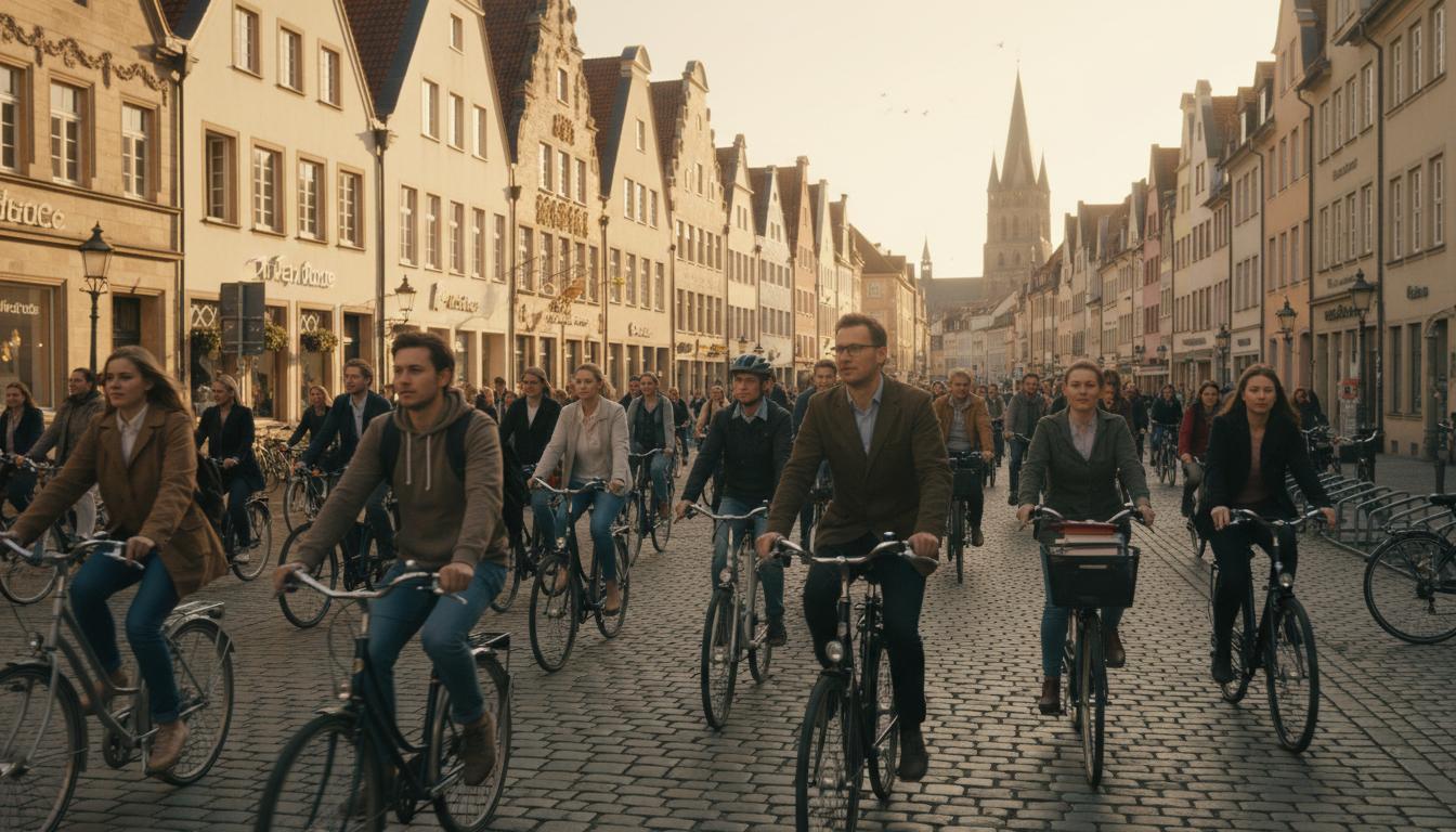 Münster ist die Fahrrad- und Studentenstadt Deutschlands. Beispiele aus dem Alltag Münster ist die Fahrrad- und Studentenstadt Deutschlands. Beispiele aus dem Alltag