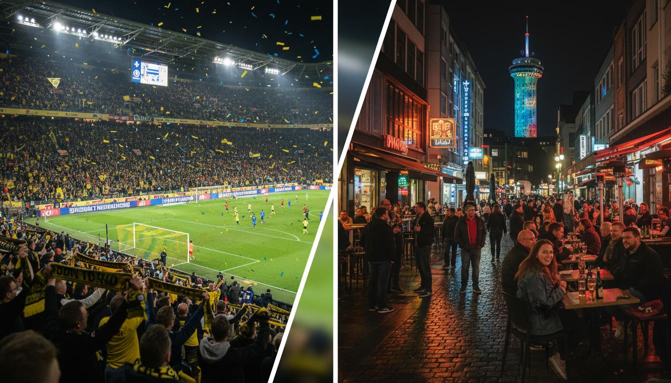 Dortmund: 1. Tag in der deutschen Fußballhauptstadt. Abend: Spieltag oder Nachtleben Dortmund: 1. Tag in der deutschen Fußballhauptstadt. Abend: Spieltag oder Nachtleben