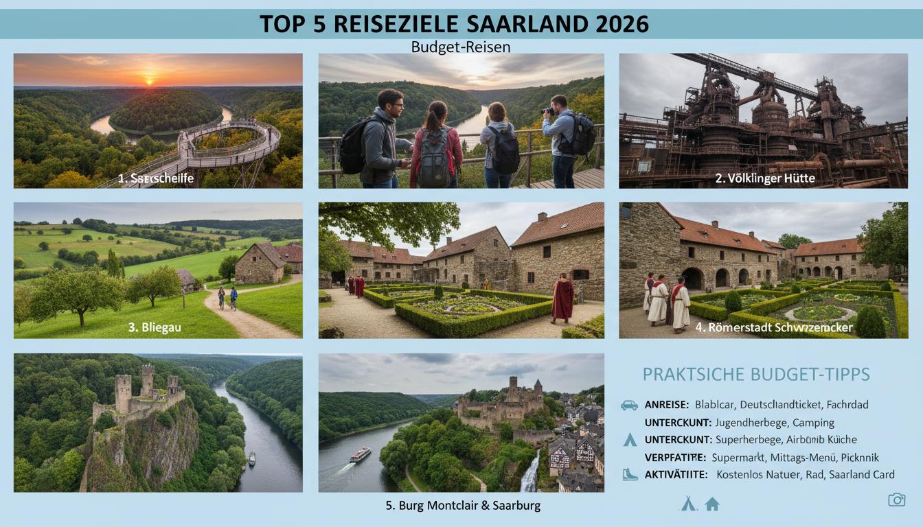 TOP 5 der besten Sehenswürdigkeiten im Saarland im Jahr 2026. Für Budget-Reisen. Praktische Budgettipps vor der Reise