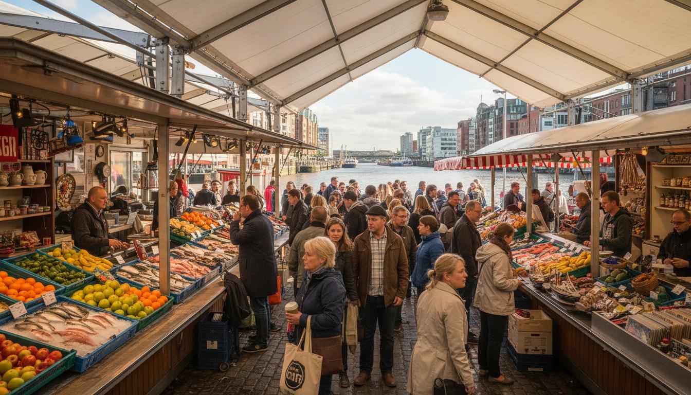 Was kann ein Budget-Tourist an einem Tag in Hamburg sehen?. Vormittag: Märkte, Museen mit Rabatt und versteckte Aussichtspunkte