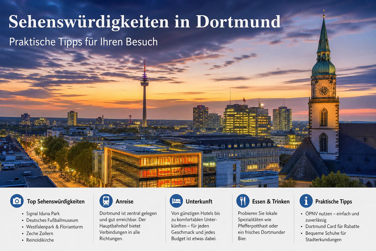 Sehenswürdigkeiten in Dortmund. Praktische Tipps für Ihren Besuch
