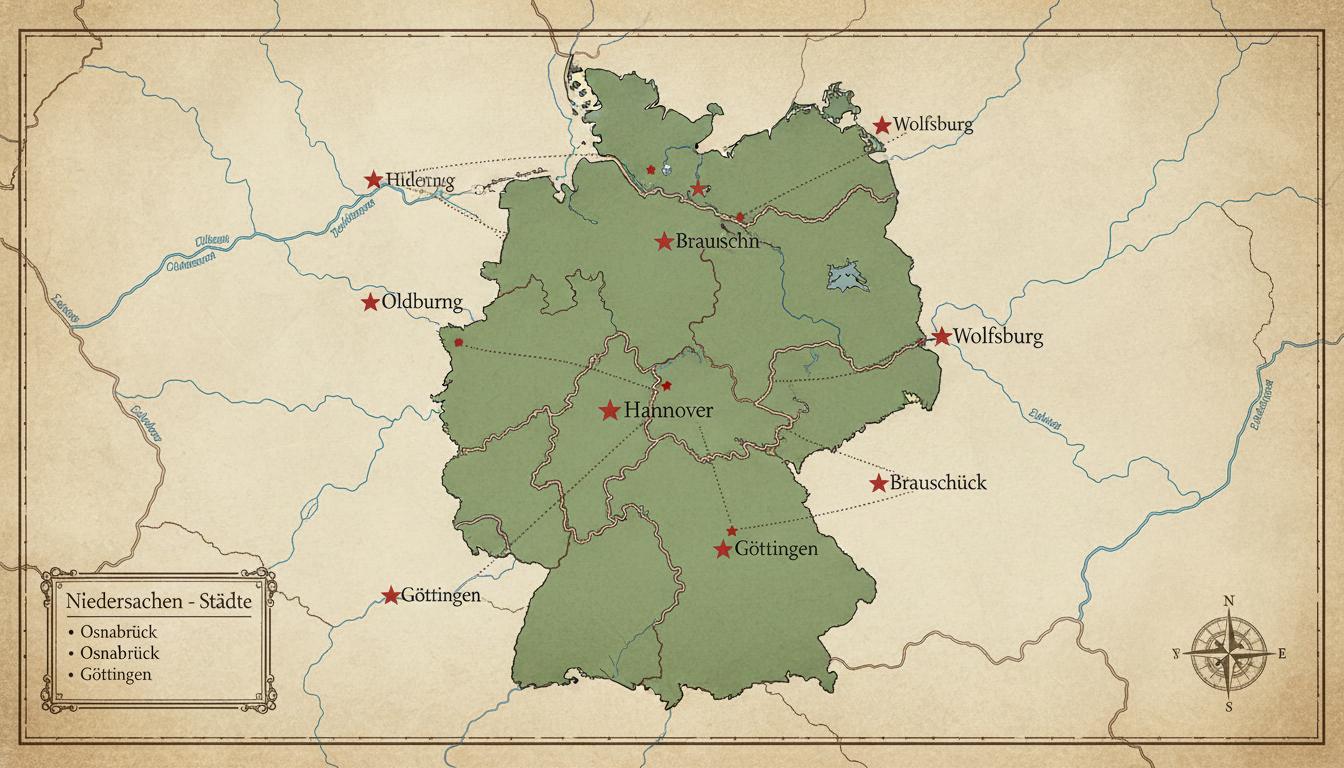 Welche Städte gehören zu Niedersachsen?. Hannover