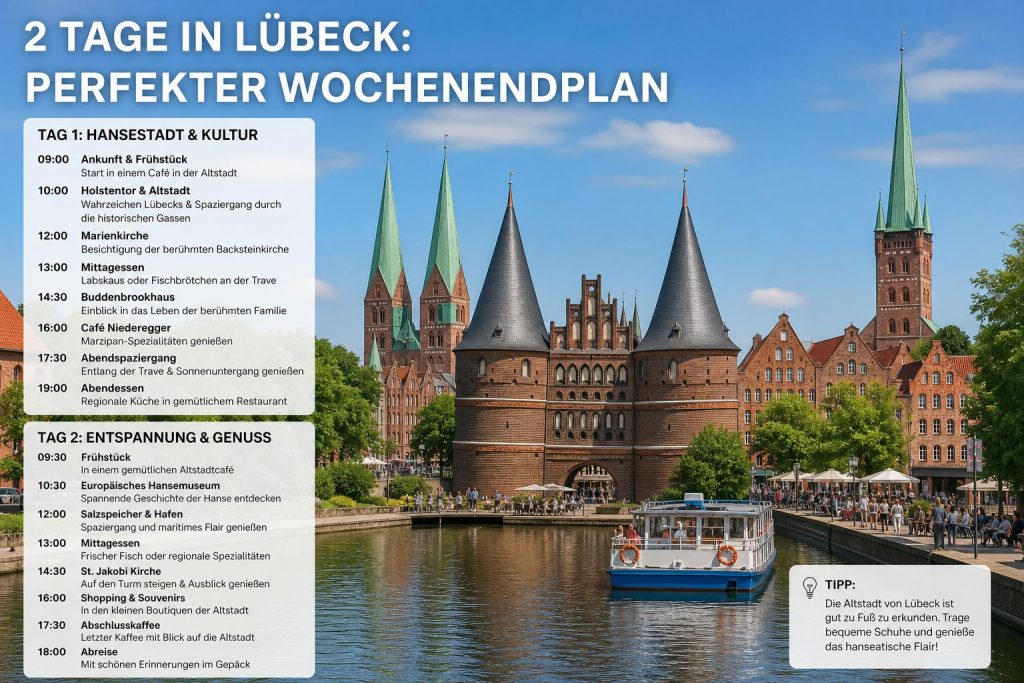 Eine perfekte Auszeit: 2 Tage in Lübeck entdecken