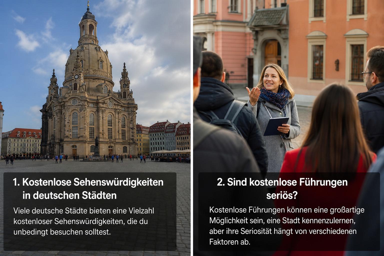 Kostenlose Sehenswürdigkeiten in deutschen Städten. 2. Sind kostenlose Führungen seriös? Kostenlose Sehenswürdigkeiten in deutschen Städten. 2. Sind kostenlose Führungen seriös?