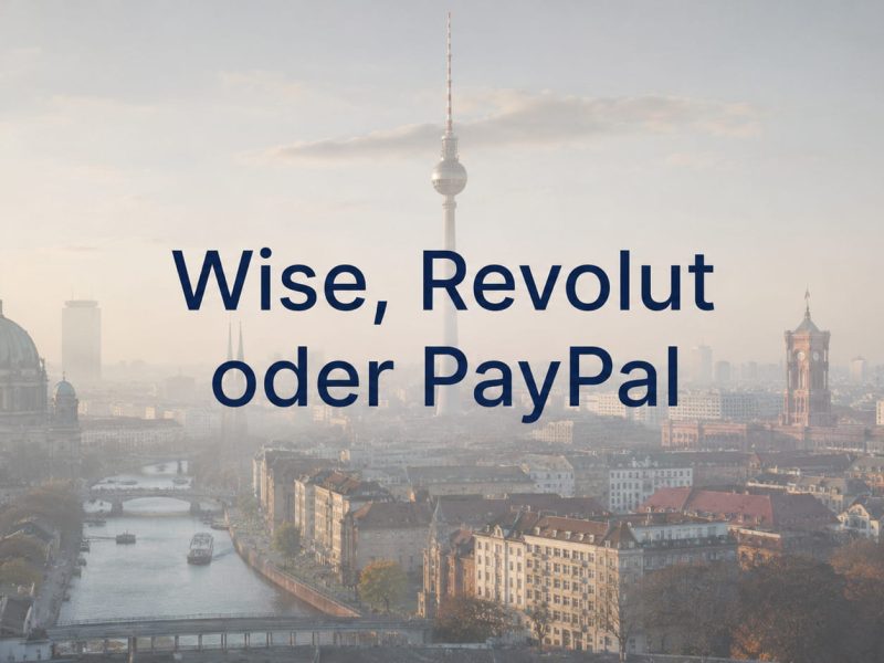 Wise, Revolut oder PayPal