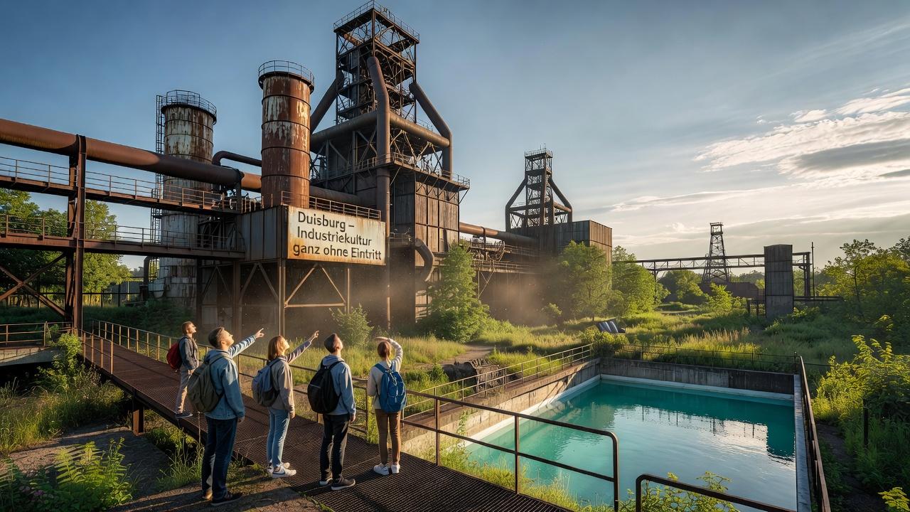 Die günstigsten Städte in Deutschland für Wochenendausflüge im Jahr 2026 ab Düsseldorf. Duisburg – Industriekultur ganz ohne Eintritt