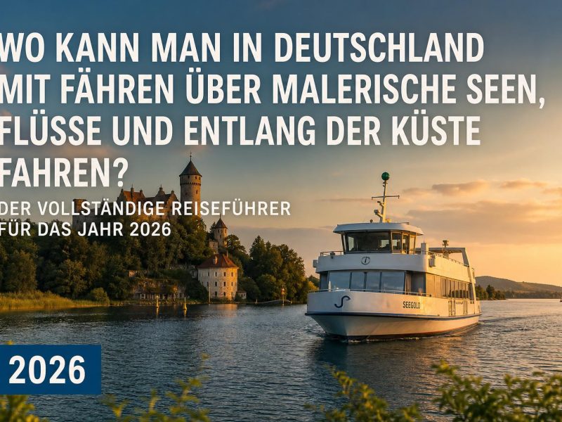 Leinen los: Mit der Fähre durch Deutschlands schönste Wasserwelten