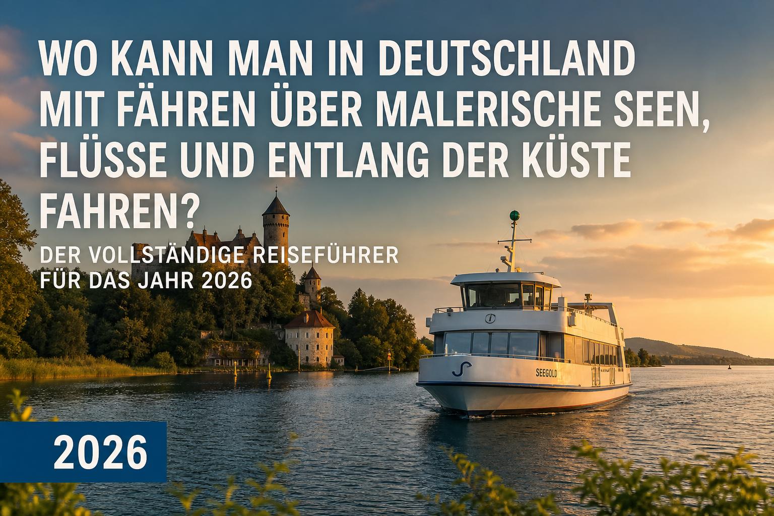 Leinen los: Mit der Fähre durch Deutschlands schönste Wasserwelten