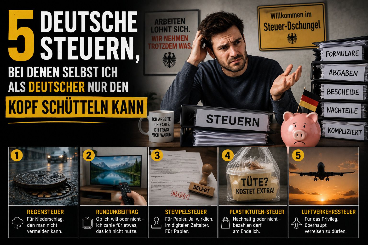 5 deutsche Steuern