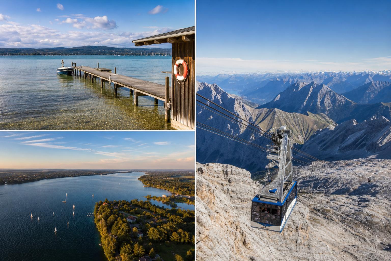 Tagesausflüge ab München: Starnberger See, Ammersee, Zugspitze – drei Ziele, ein unvergesslicher Tag