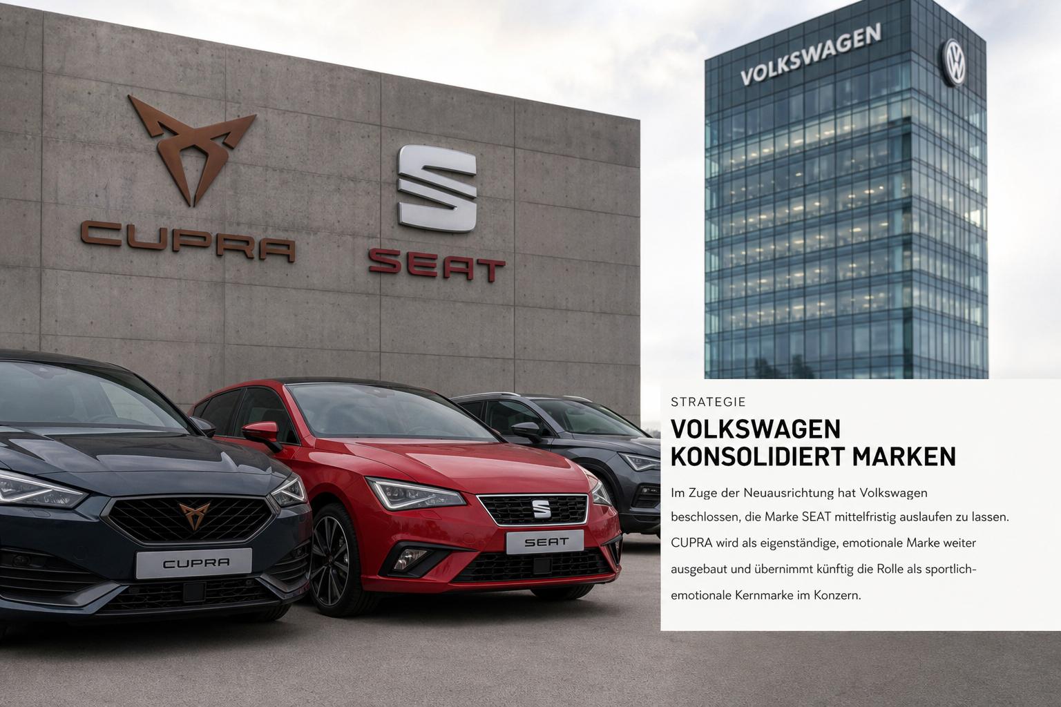 Volkswagen hat beschlossen, Seat aufzugeben. Wer ist der nächste?. Ist Cupra der direkte Nachfolger von Seat?