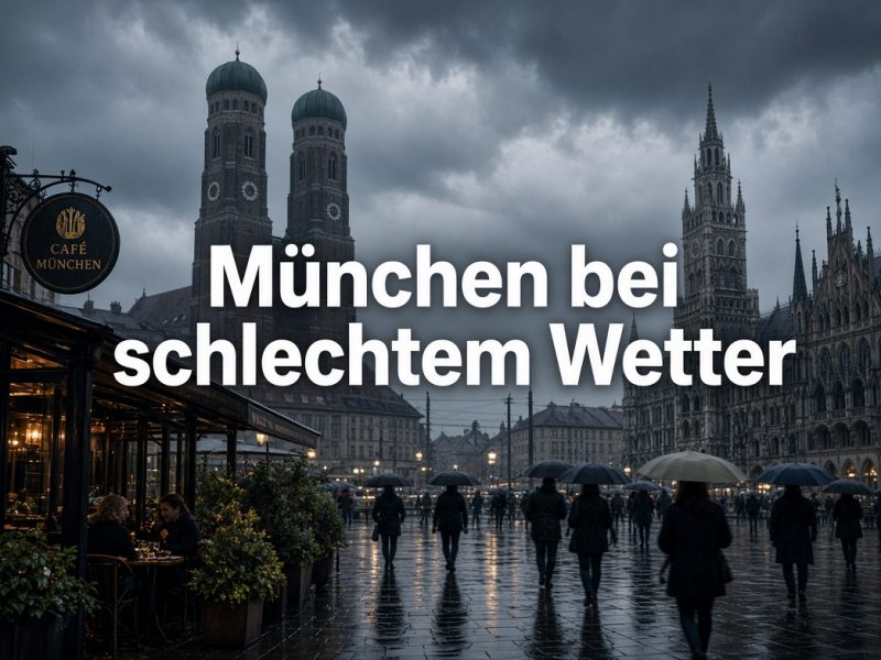 München bei schlechtem Wetter