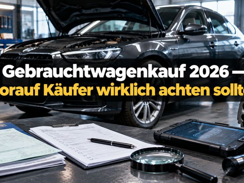 Gebrauchtwagenkauf 2026 — worauf Käufer wirklich achten sollten