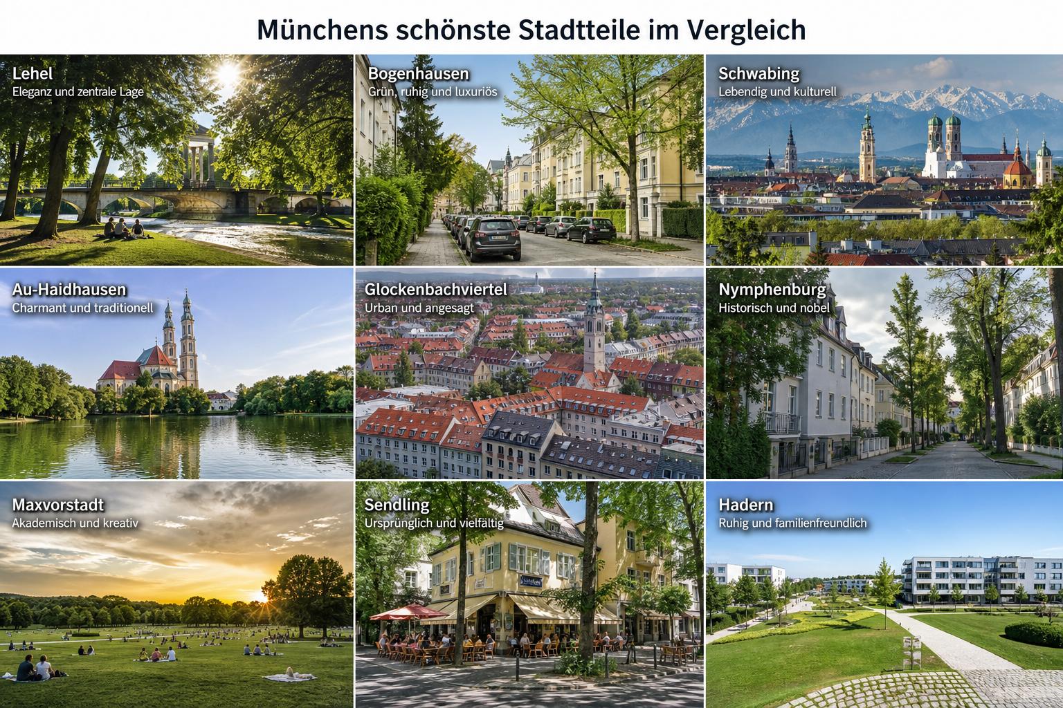 Welcher Stadtteil Münchens ist der schönste?. Ein Vergleich der wichtigsten Stadtteile Welcher Stadtteil Münchens ist der schönste?. Ein Vergleich der wichtigsten Stadtteile