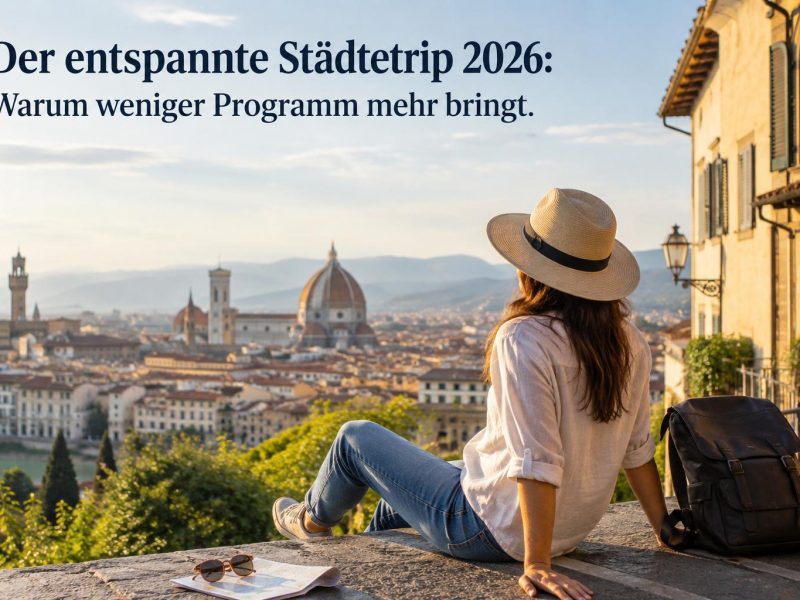 Der entspannte Städtetrip 2026: Warum weniger Programm mehr bringt